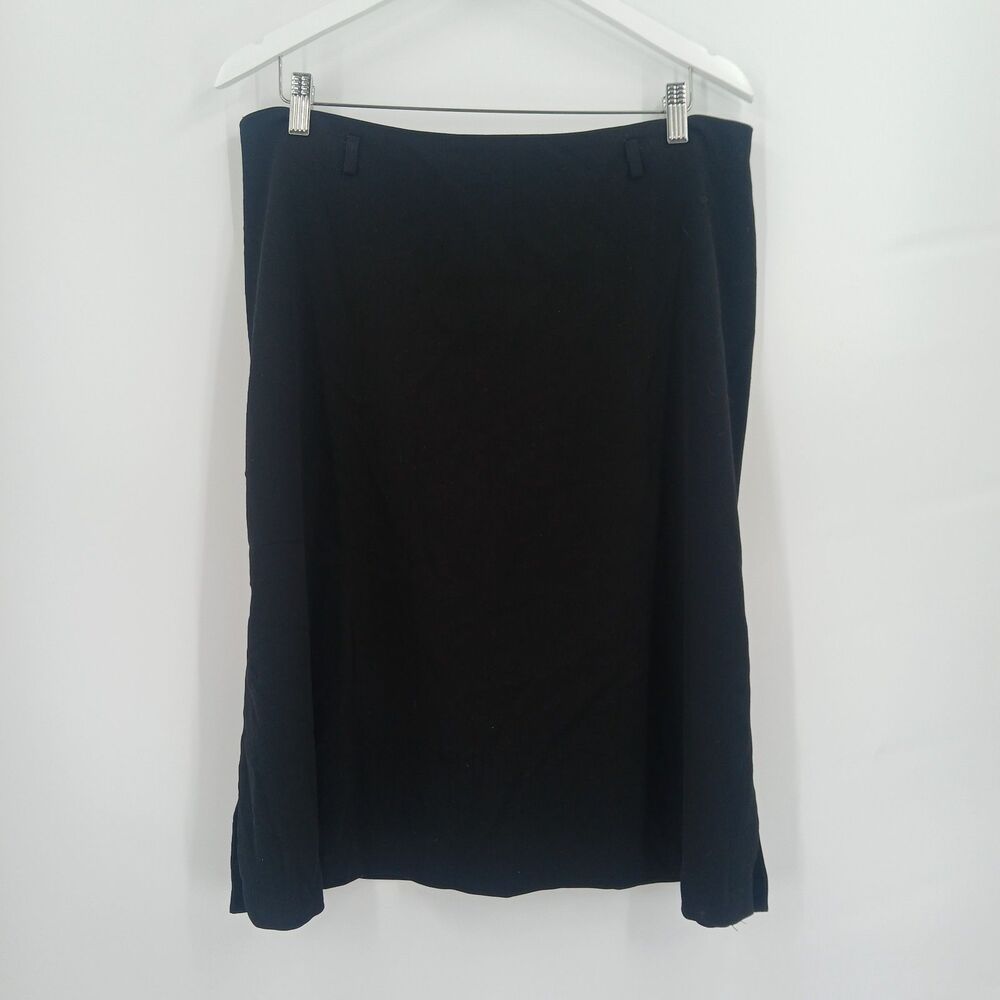 George Woman Size 16W Black Stretch Knee Length Pencil Skirt midi a line skirt